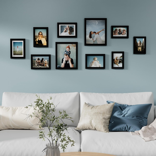 10 Pack Picture Frames Collage Wall Decor, Gallery Frame Set for Wall Mounting o - Picture 3 of 12
