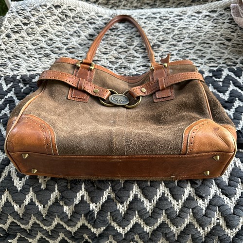 Ciara 1989 Vintage Y2K Suede and Leather Brown Women’s Handbag - Picture 2 of 10