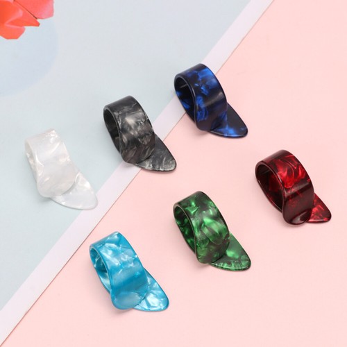 12PCS Thumb Finger Guitar Picks Paddles Nail Plectrums Celluloid Guitar Picks - Picture 10 of 12