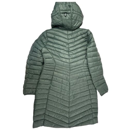 Lands End Wanderweight Packable Down Puffer Coat Women Green Size Small Jacket - Picture 3 of 15