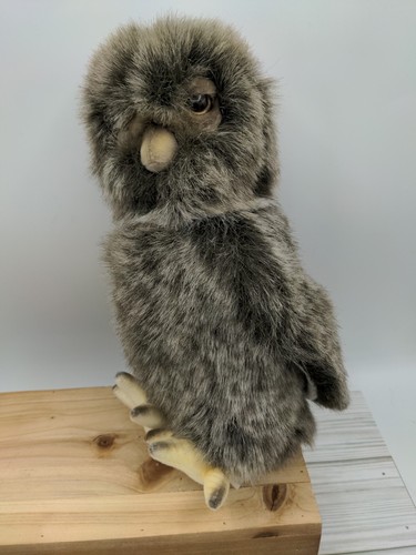 Hansa Portraits Of Nature Waldkauz Owl Plush Head Turns Stuffed Animal 9" - Picture 3 of 9