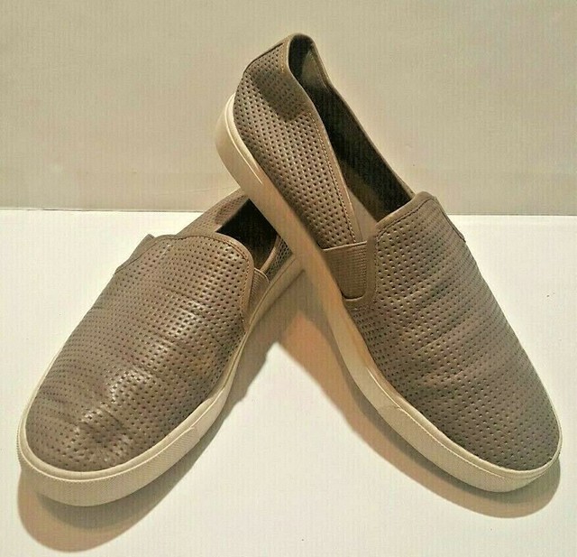 vince blair perforated slip on sneakers