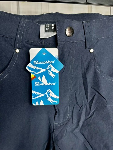 MagcoMsen Outdoor Sport Shorts Medium Blue, 5 Pockets w/ 3 Zipper Fast Dry Light - Picture 10 of 12