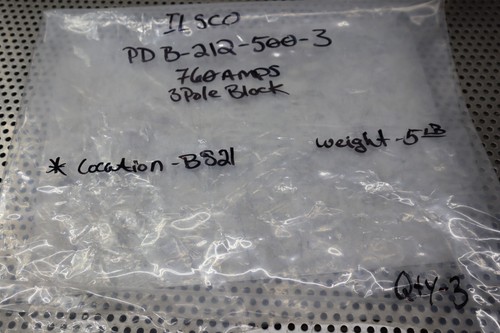ILSCO PDB-212-500-3 Power Distribution Block 760A 3-Pole Used With Warranty - Picture 2 of 9