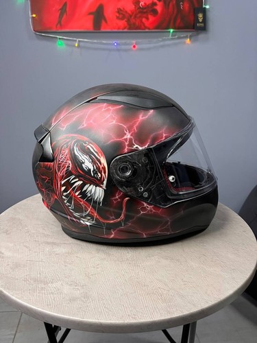 Moto Helmet LS2 Size L Hand Painted - Picture 1 of 13