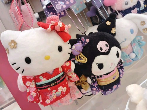 Sanrio Cinnamoroll♡ Kimono Mascot Holder Chain Stuffed Plush Official good Japan - Picture 13 of 14