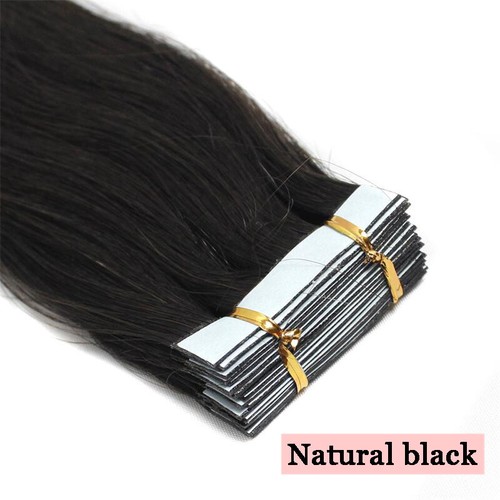 Invisible Tape in Remy Human Hair Extensions Skin Wefts Thick Hair Fashion Color - Picture 31 of 115