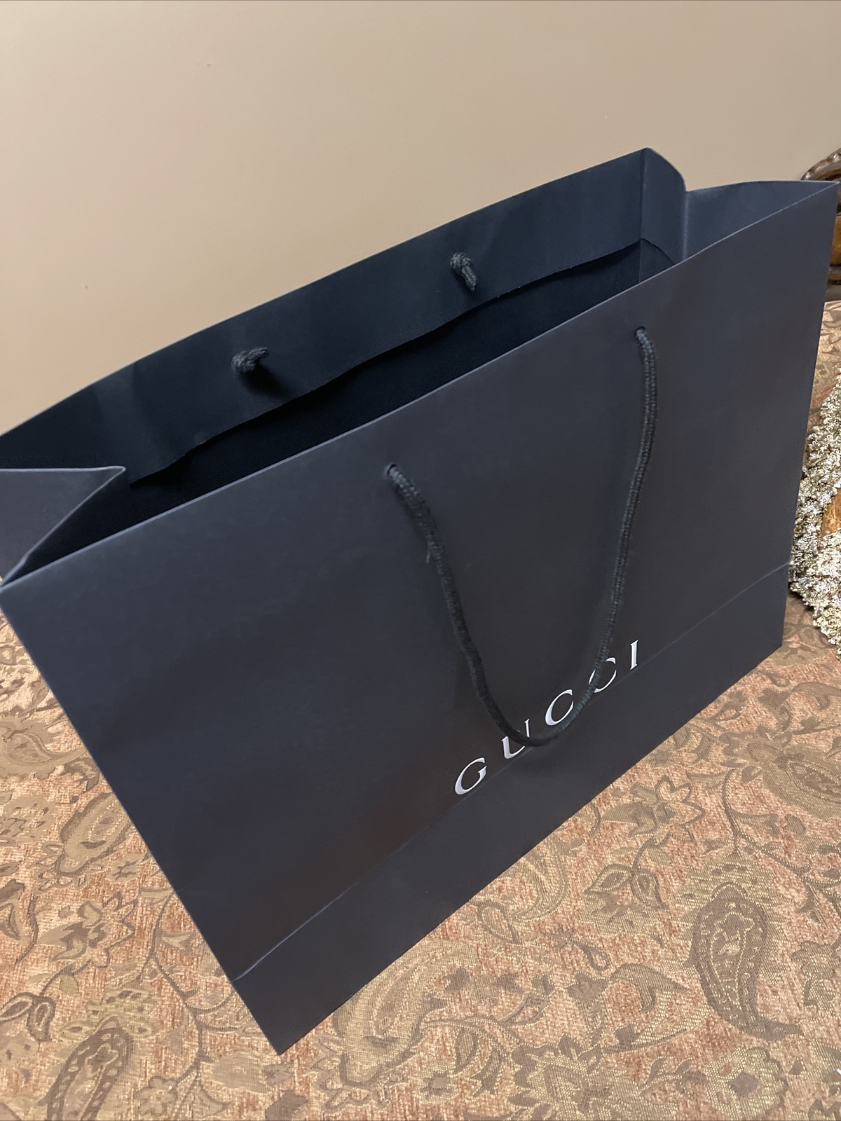 Gucci Empty Shopping Paper Bag Publistyle Italy Plastic Handles 4