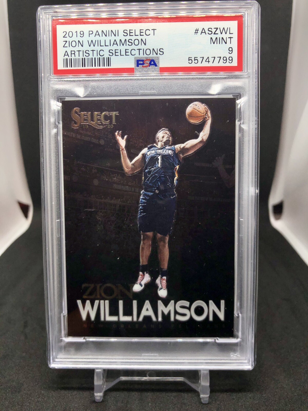2019 Select Artistic Selections Zion Williamson ROOKIE RC #AS-ZWL PSA 9 MINT SSP