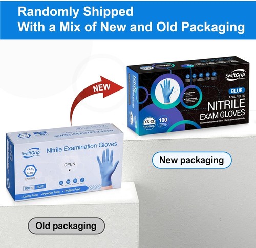 Einweg Nitril Untersuchungshandschuhe, blau, Handschuhe Einweg Latexfrei für Medizin,  - Bild 8 von 11