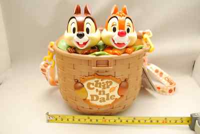 Chip and Dale popcorn bucket chip /& Dale basket Tokyo Disney Limited F//S