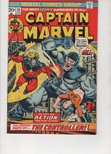 Captain Marvel #30, Thanos, Jim Starlin Cover & Art, VF/NM 9.0, 1974, Scans
