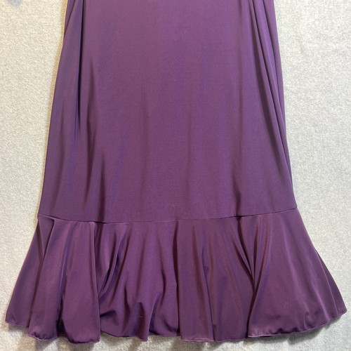 Kiyonna Womens Plus Wrap Dress Eggplant Size 1 Dark Romantic Whimsigoth - Picture 16 of 16