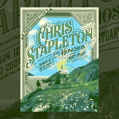 Poster Chris Stapleton October 20, 2024 3Arena Dublin, IE Concert Poster