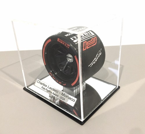 1/10th Charles Leclerc 2024 Monaco Pole Position Pirelli Award Tyre Display - Picture 4 of 5