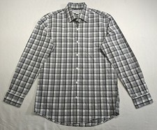 AMAZON ESSENTIALS Men's Button Down size S Plaid Collared Long Sleeve NWT