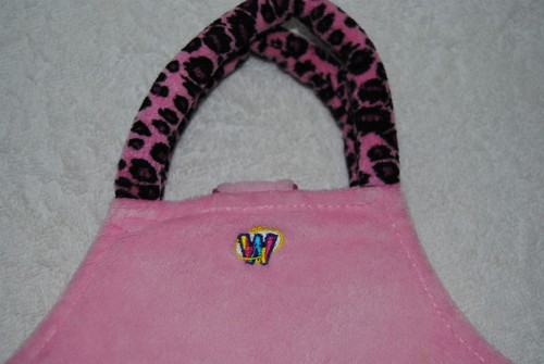Webkinz Ganz Plush Pet Carrier or Purse Pink Leopard - Picture 2 of 2