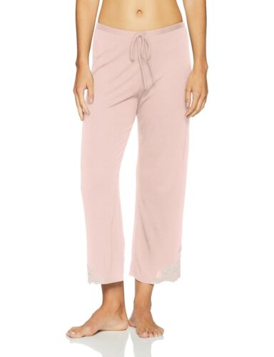 Natori LUXE SHANGRI LA Blush Pink Modal Polyester Notch Collar Pajama Set - L - Picture 3 of 4