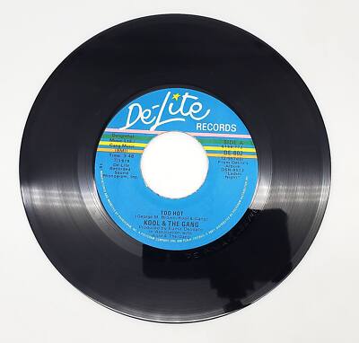 Kool & The Gang Too Hot 45 RPM Single Record De-Lite Records 1979 DE-802 Y