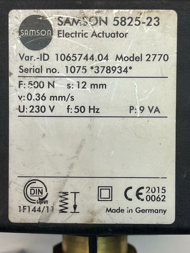 Samson 5825-23 230V 9VA Motore Elettrico Attuatore 1065744.04 2770 - Bild 8 von 12