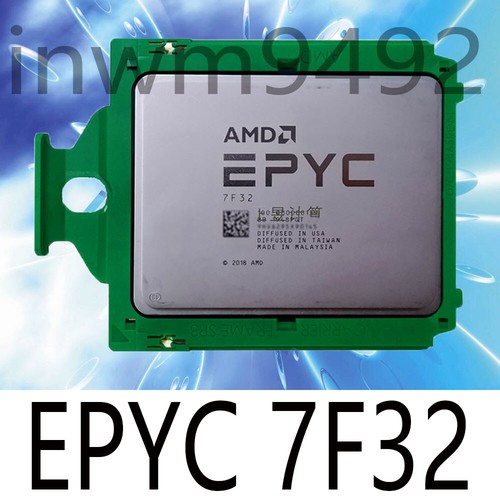 AMD EPYC 7F32 8cores 16 threads 3.7GHZ up to 3.9GHZ 180w CPU processor no locked - Picture 1 of 1