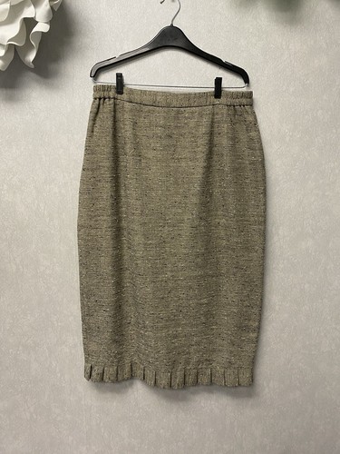 Chancelle 3pc Taupe/Beige Textured Dress Suit Size 14 - Picture 13 of 19