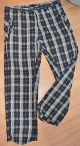 Oakley-Black-Grey-Plaid-Golf-Pants-Slacks-Men-039-s-Size-38-32-100-Cotton