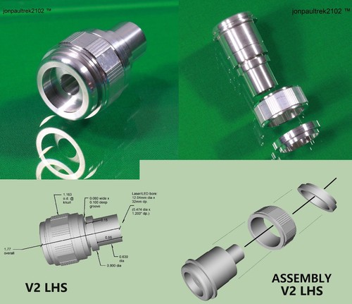 Star Trek, Jein 12mm LSR Host, Rotating Center Collar, Metal Nozzle - Picture 1 of 13