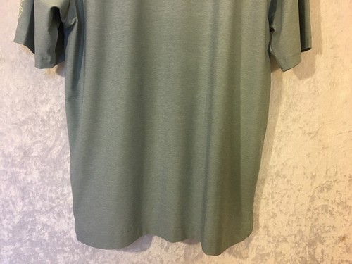 FootJoy FJ Golf Shirt Delphos Country Club Solid Gray Moisture Wicking Medium - Picture 10 of 12