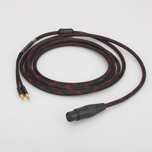 4 Pin XLR Balanced Female auf Dual 3.5mm Stereo Stecker Kupfer Kopfhörerkabel - Picture 3 of 6