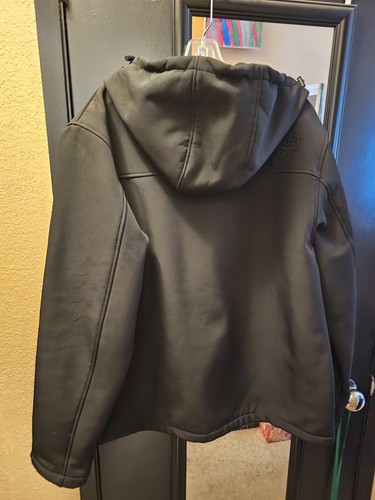 Reebok Full Zip Hooded Softshell Jacket - Men's Size L Large Black - RN 127805 - Picture 7 of 7