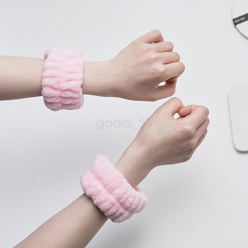 HOT AU Headband Washband Coral Fleece Wrist Wash Towel Band Wristbands For Face - Picture 9 of 21