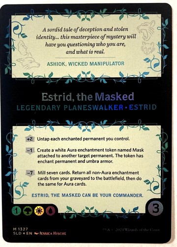 MTG Estrid, the Masked FOIL Secret Lair Chaos Vault 1327 NM - Imagen 2 de 2