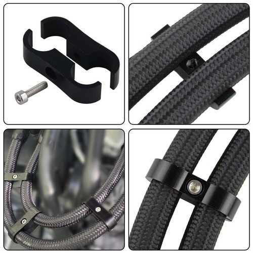 4PCS AN4 AN6 AN8 AN10 AN12 Geflochtene Schlauchtrennerklemme Adapterhalterung - Picture 4 of 41