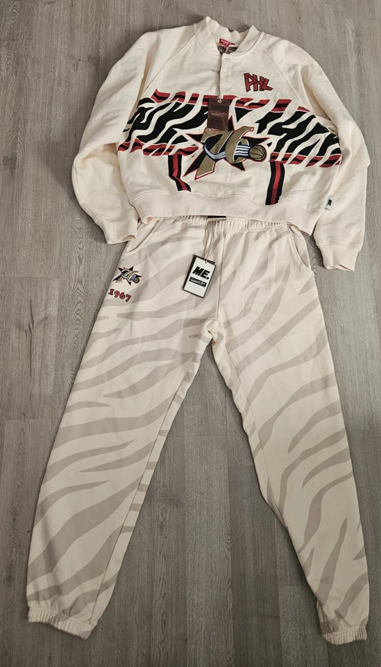 NBA 女式 Melody Ehsani Raglan 套衫费城 76 人队尺寸 Xs S M L XL  — 第 2/4 张图片