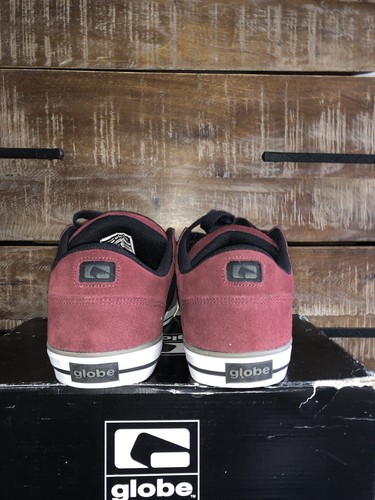 Globe Australia Magnum Skateboard Wildleder Schuhe schwarz/burgund/weiß Herren 10 - Bild 5 von 7