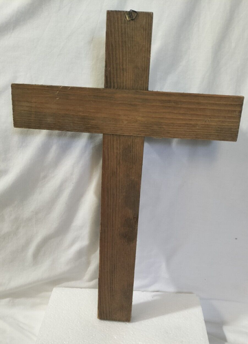 Crucifix Wood Carved Jesus on Cross - Large Beautiful Piece - Artist unknown -AF - Picture 11 of 14