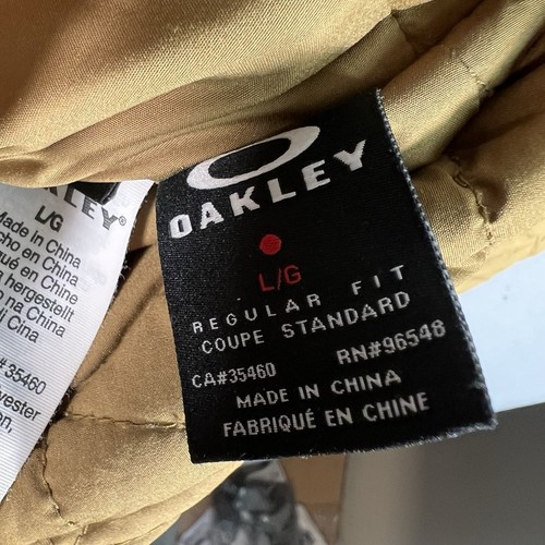 Vintage Y2k Oakley Reversible Puffer Jacket Zip Hoodie Full Zip Sweatshirt Blue - Picture 12 of 14