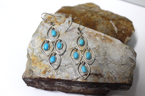 Pendientes artesanales de la Bella Durmiente de Arizona de plata esterlina 0,925 $399,99 - Imagen 4 de 5