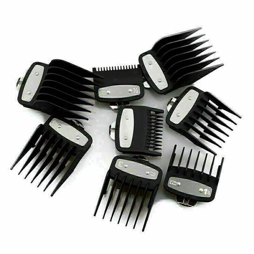 8 Stück Profi Haarschneidemaschine Metall Clip Führungen Begrenzung Kämme Schutz für WAHL - Bild 13 von 19