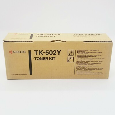 Kyocera TK-502Y Yellow Toner Ecosys Printer FS-C5016N Genuine Original OEM TK502