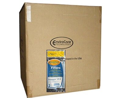 1 Case (100 pkgs) Kenmore CF2 Foam Safety Vacuum Cleaner Filters Set Upright Pro