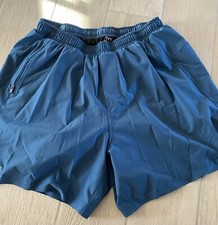 TYR Men's Sz Large Royal Blue Drawstring Elastic Waist Shorts Lined n drawstring