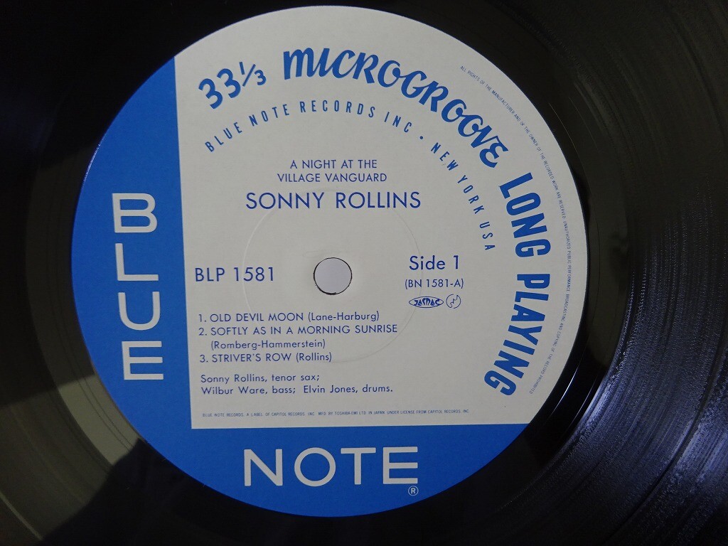 その他 LP Sonny Rollins A Night At The Village Vanguard BLP1581 BLUE NOTE US Vinyl /00260 SONNY ROLLINS - Sonny Rollins - A Night At The Village