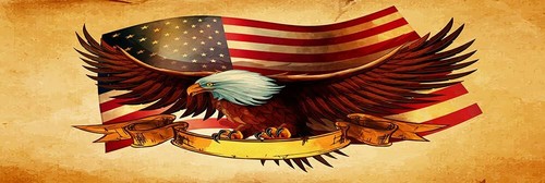Eagle&Flag Pick Up Truck SUV Rear Back Window Graphics Decal Wrap Tint #47 - Imagen 2 de 6
