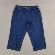 Vintage Liz Claiborne Size 12 Audra Jeans Quality Retro Denim Trouser Capri