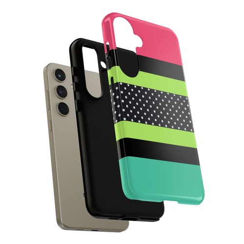 90s Neon & Polka Dots Tough phone Case for IPhone, Samsung Galaxy, Google Pixel - 第 223/287 張圖片