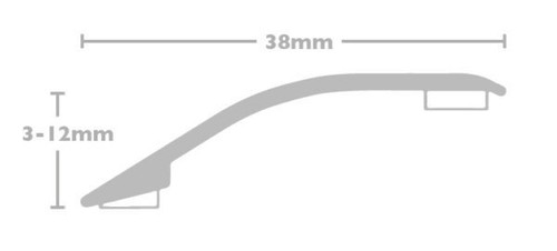 Self-Adhesive Ramp Metal Door Bar 38mm 0.9m - Picture 58 of 58