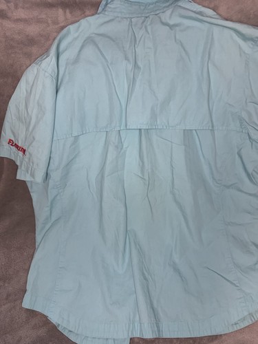 Columbia Shirt Women’s Large Light Blue Florida Gators Short Sleeve Fishing - Picture 4 of 4