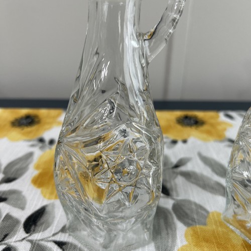 Anchor Hocking Vintage Glass Oil & Vinegar Cruets with Stoppers - Picture 2 of 3